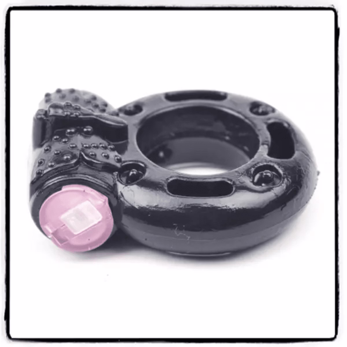 Anillo Vibrador Desechable Negro para Parejas